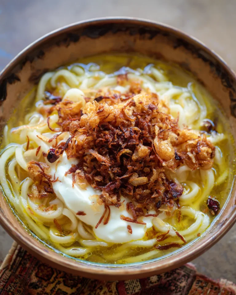 Printable recipe card for Persian noodle soup