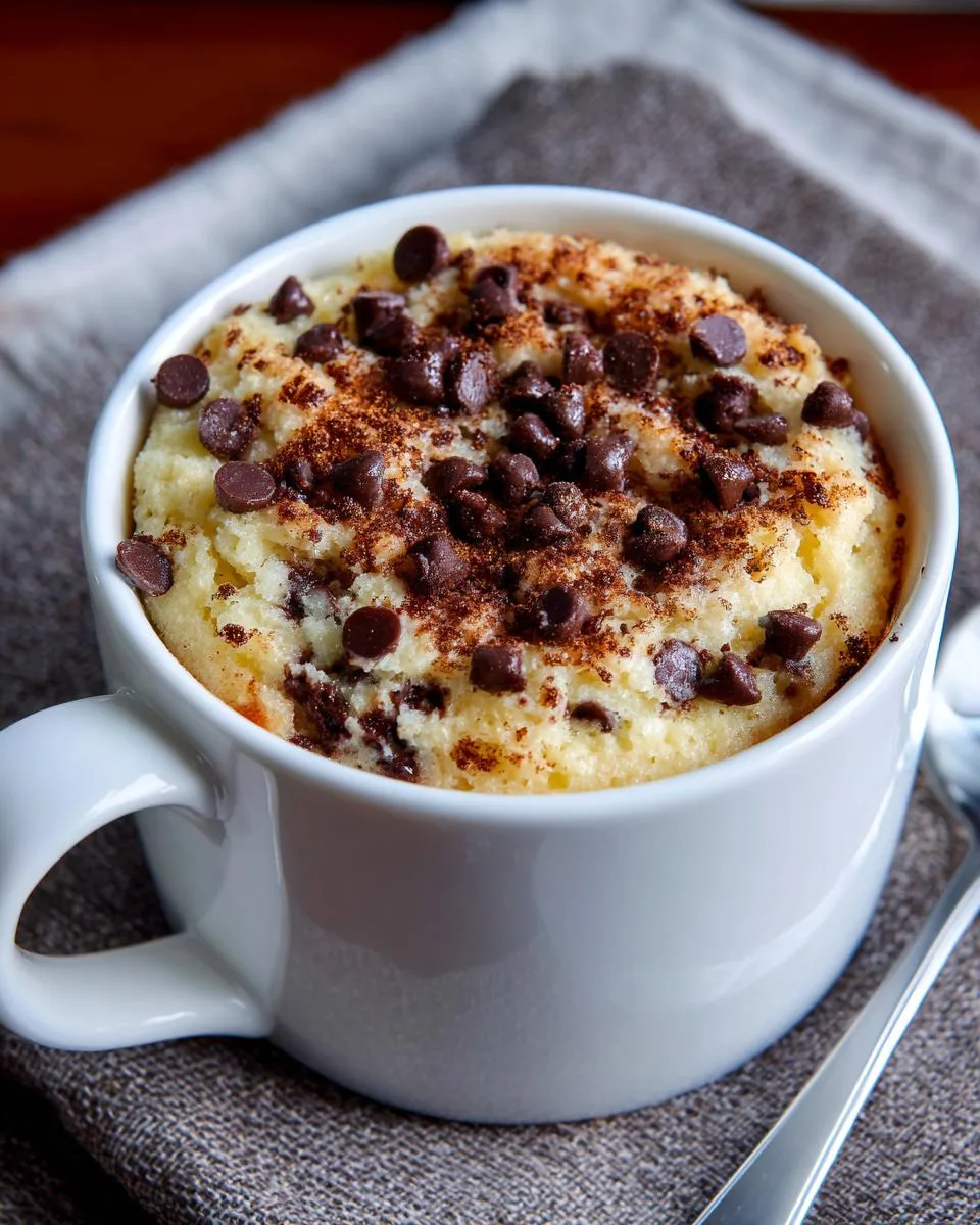 Almond Cottage Cheese Mug Cake - detail 3