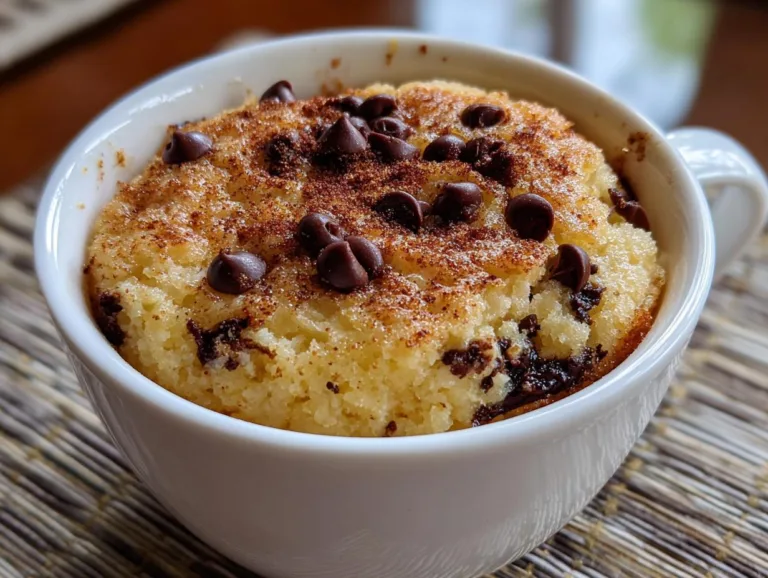 Almond Cottage Cheese Mug Cake