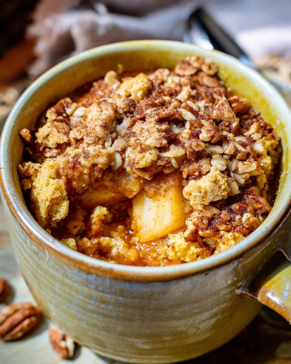 Apple Pie Crumble Mug Cake - detail 1