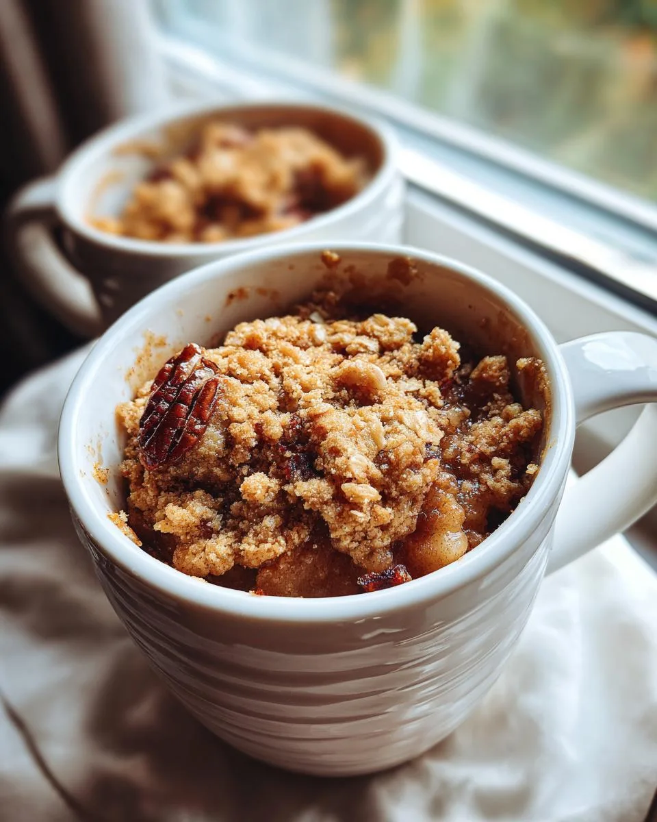 Apple Pie Crumble Mug Cake - detail 3