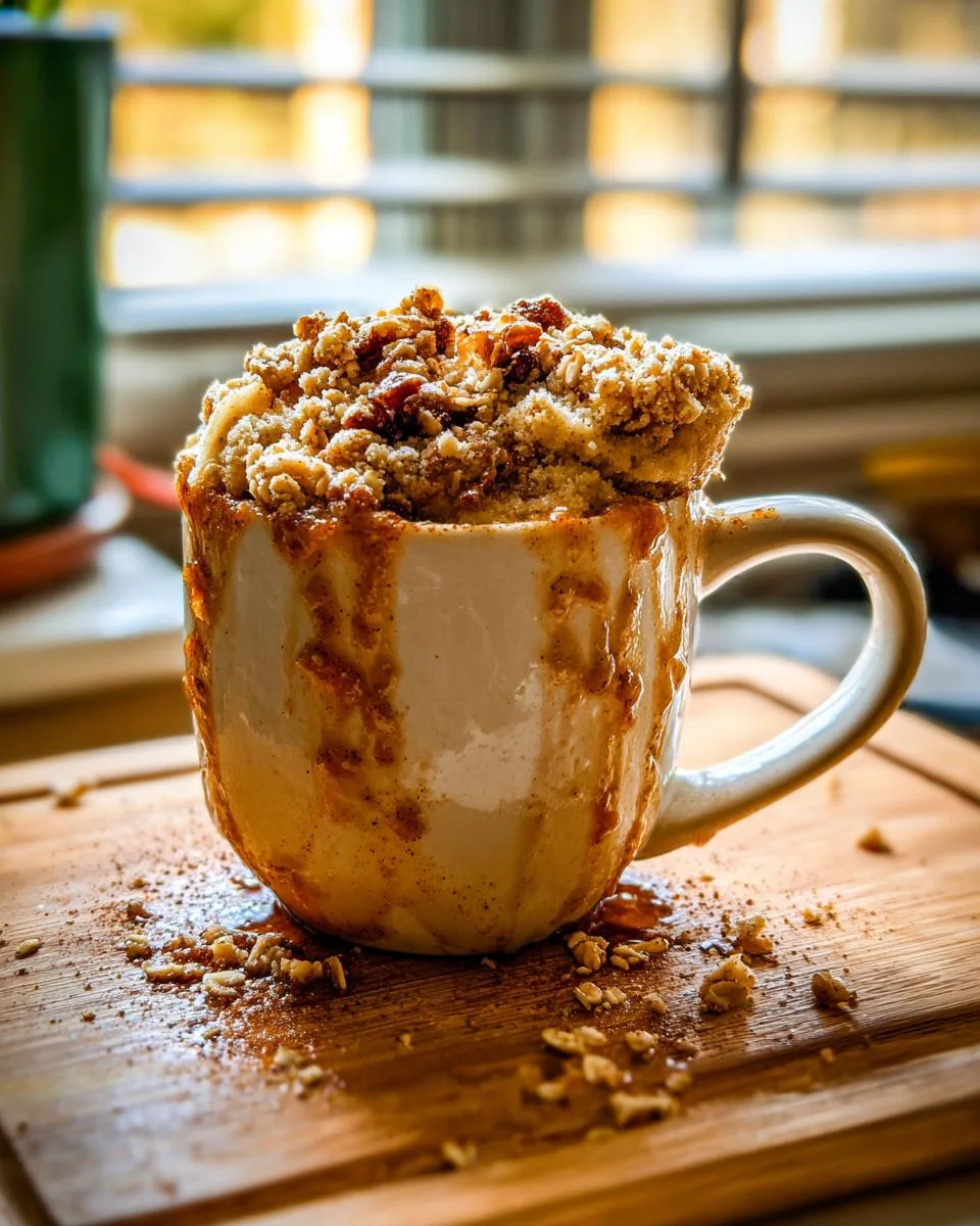 Apple Pie Crumble Mug Cake - detail 4