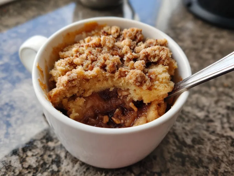 Apple Pie Crumble Mug Cake