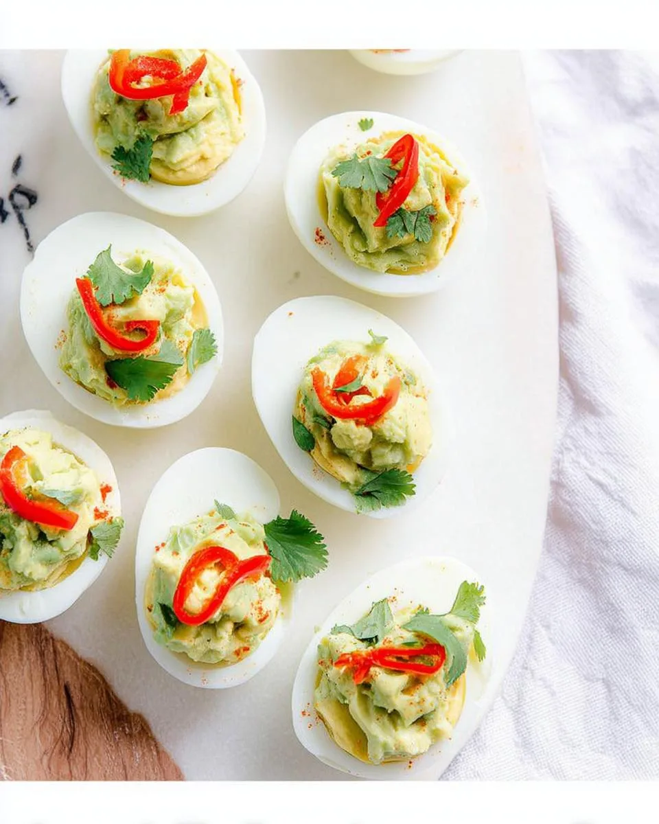 Avocado Deviled Eggs - detail 1