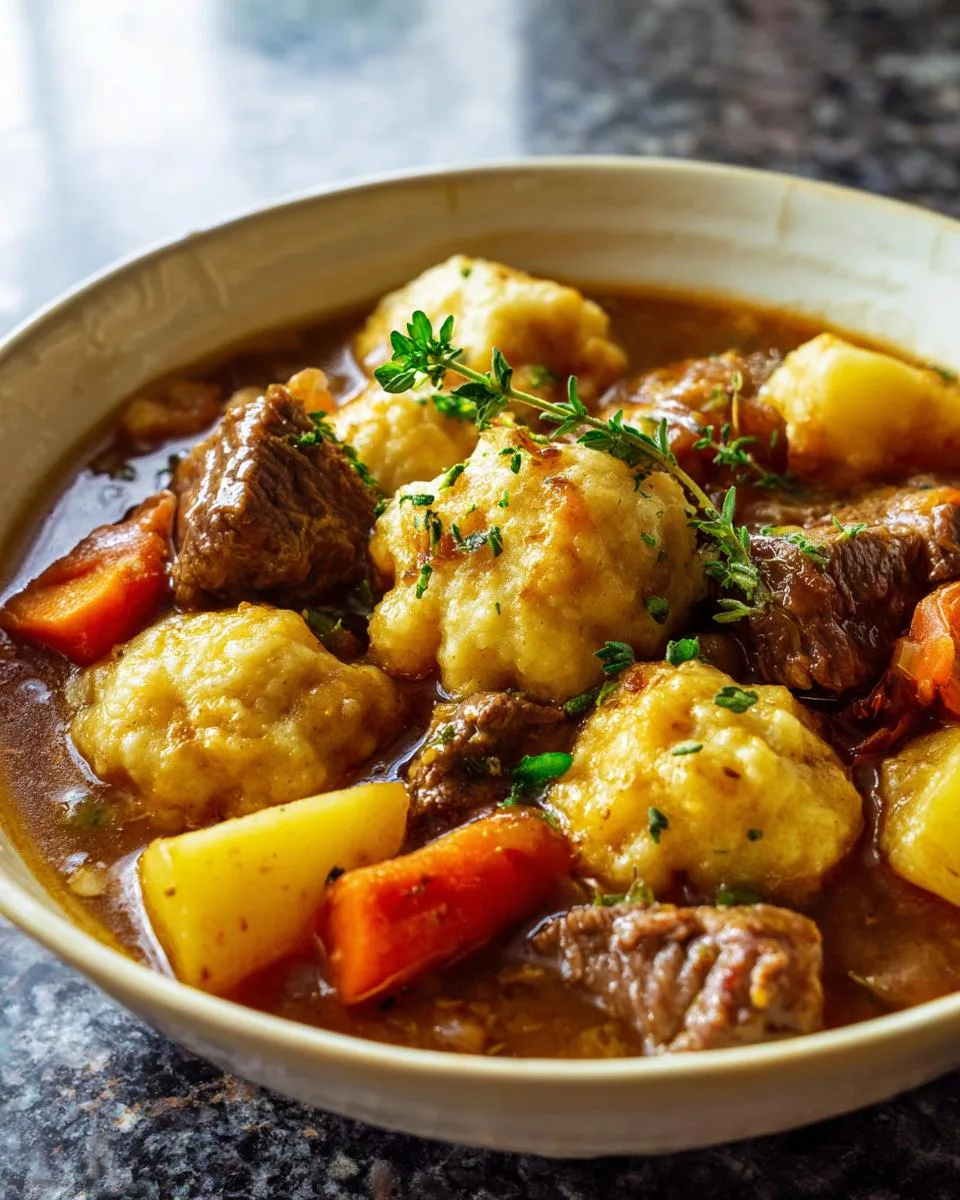Beef Stew and Dumplings - detail 3