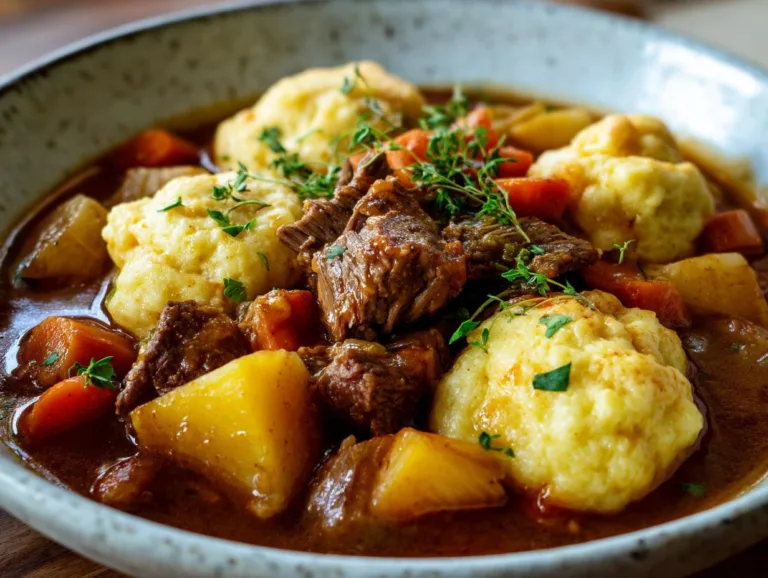 Beef Stew and Dumplings