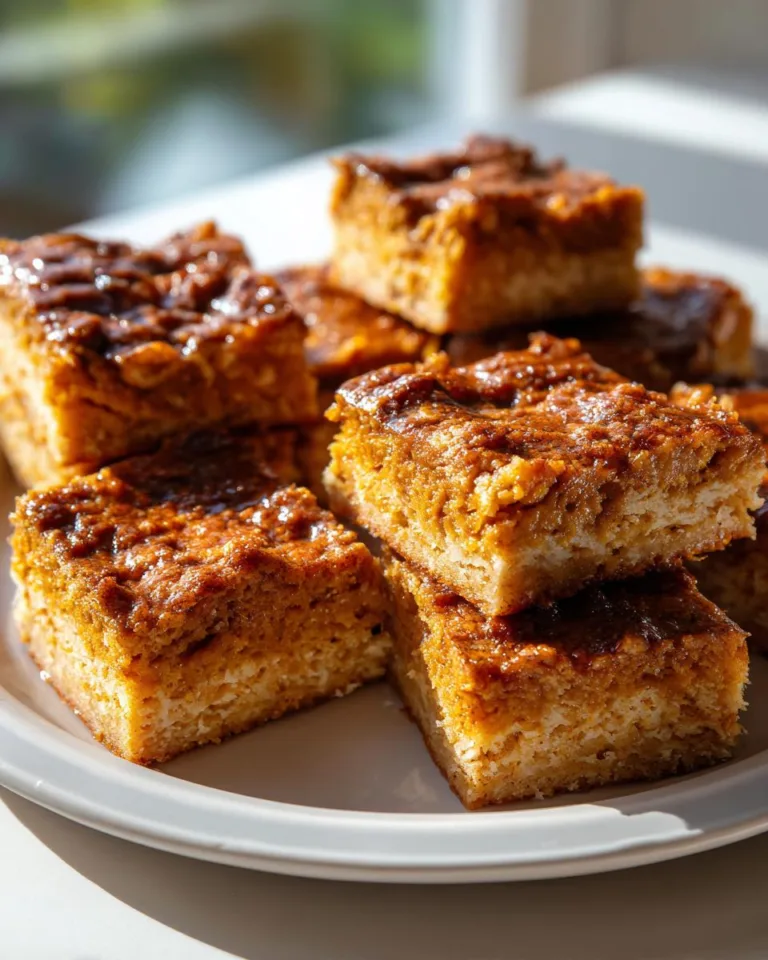 Cottage Cheese Pumpkin Spice Bars