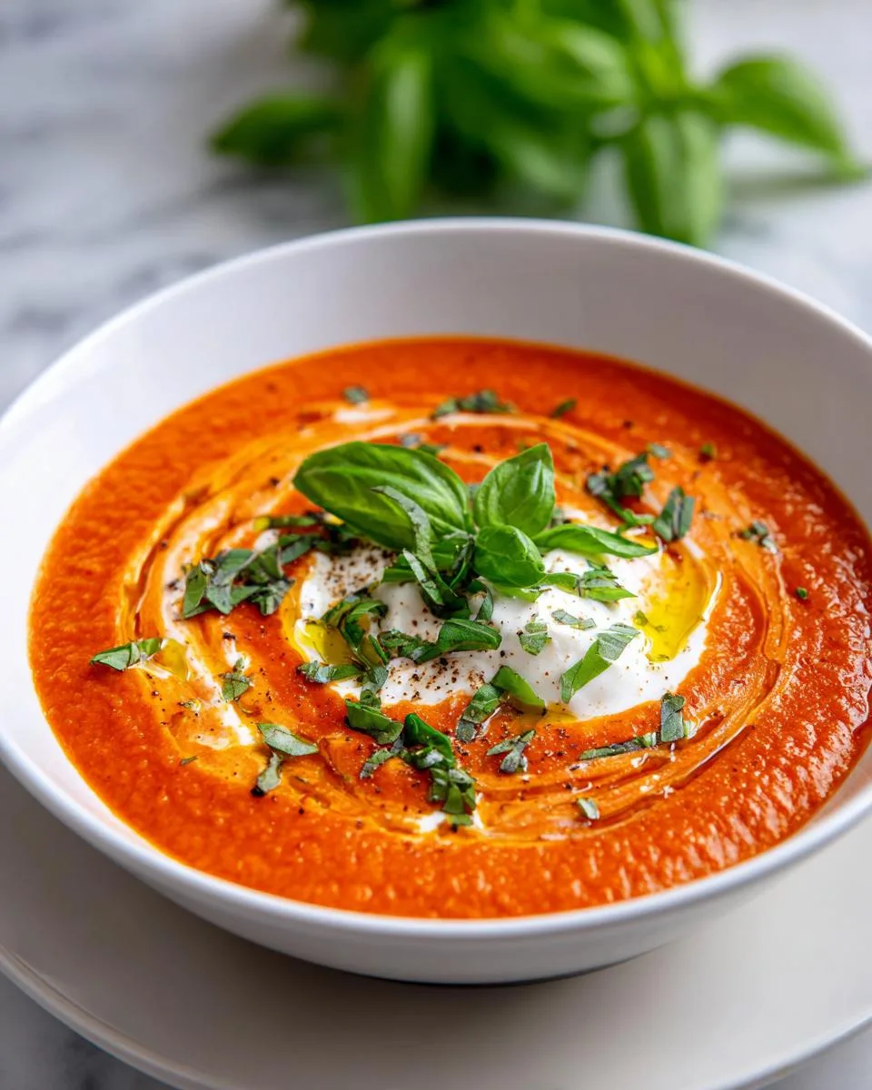 Cottage Cheese Tomato Soup - detail 1