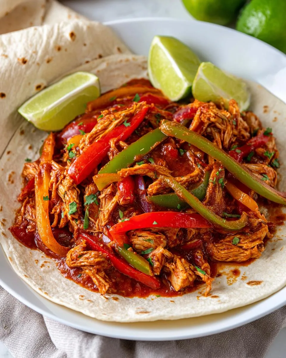 Crock Pot Chicken Fajitas - detail 2