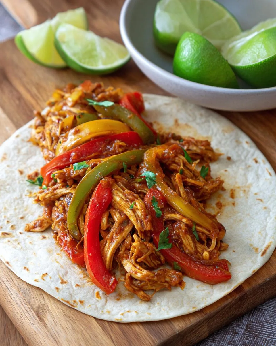 Crock Pot Chicken Fajitas - detail 3