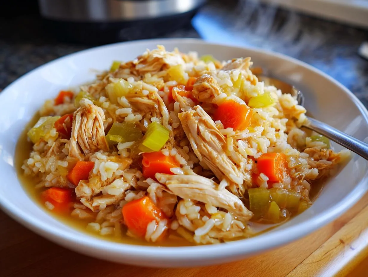 Effortless Crock Pot Chicken and Rice Recipe