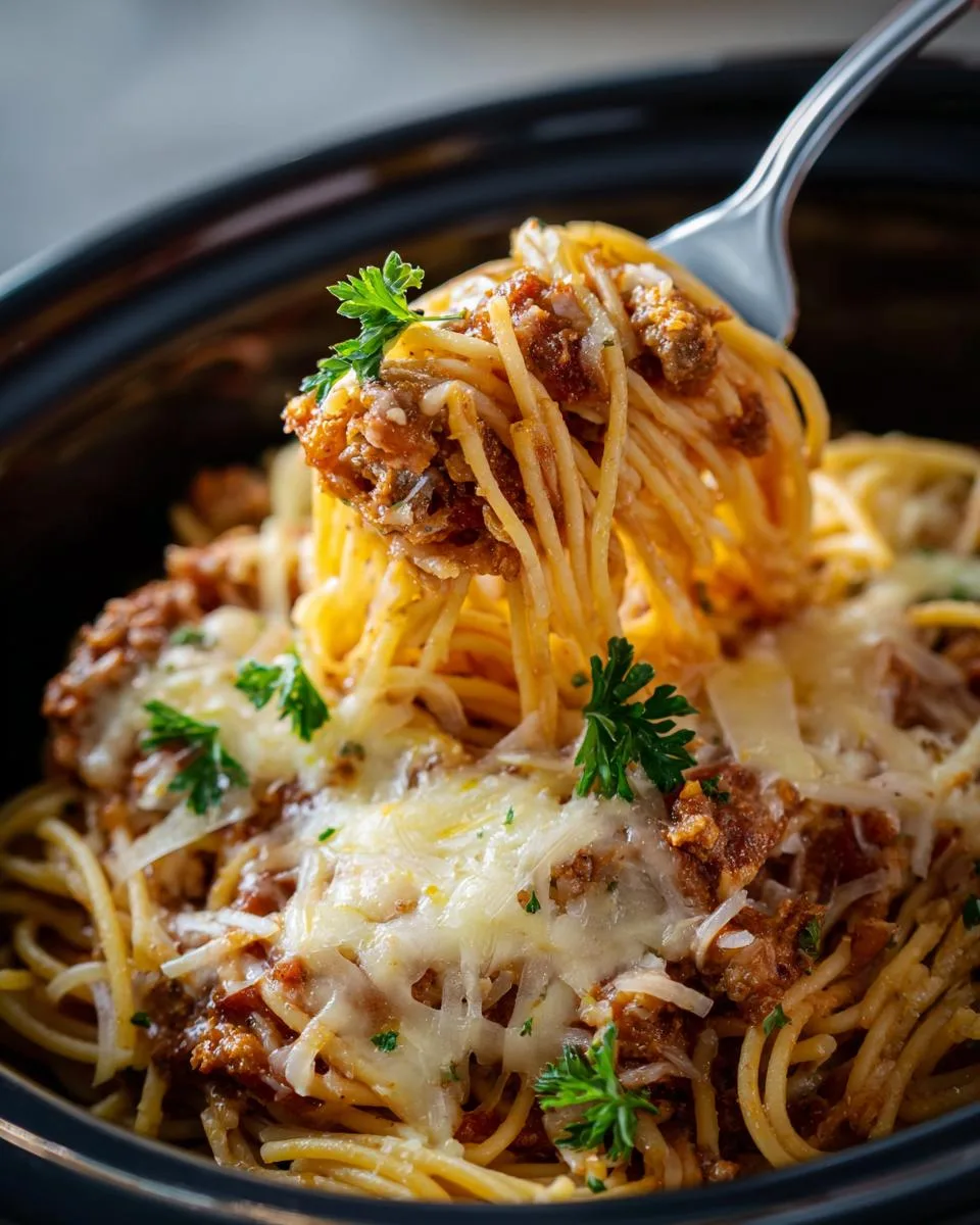 Crock Pot Million Dollar Spaghetti - detail 2