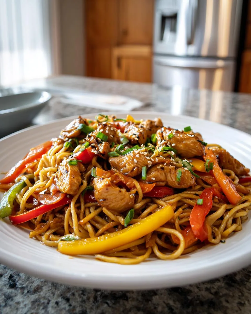 Easy Chicken Lo Mein - detail 3