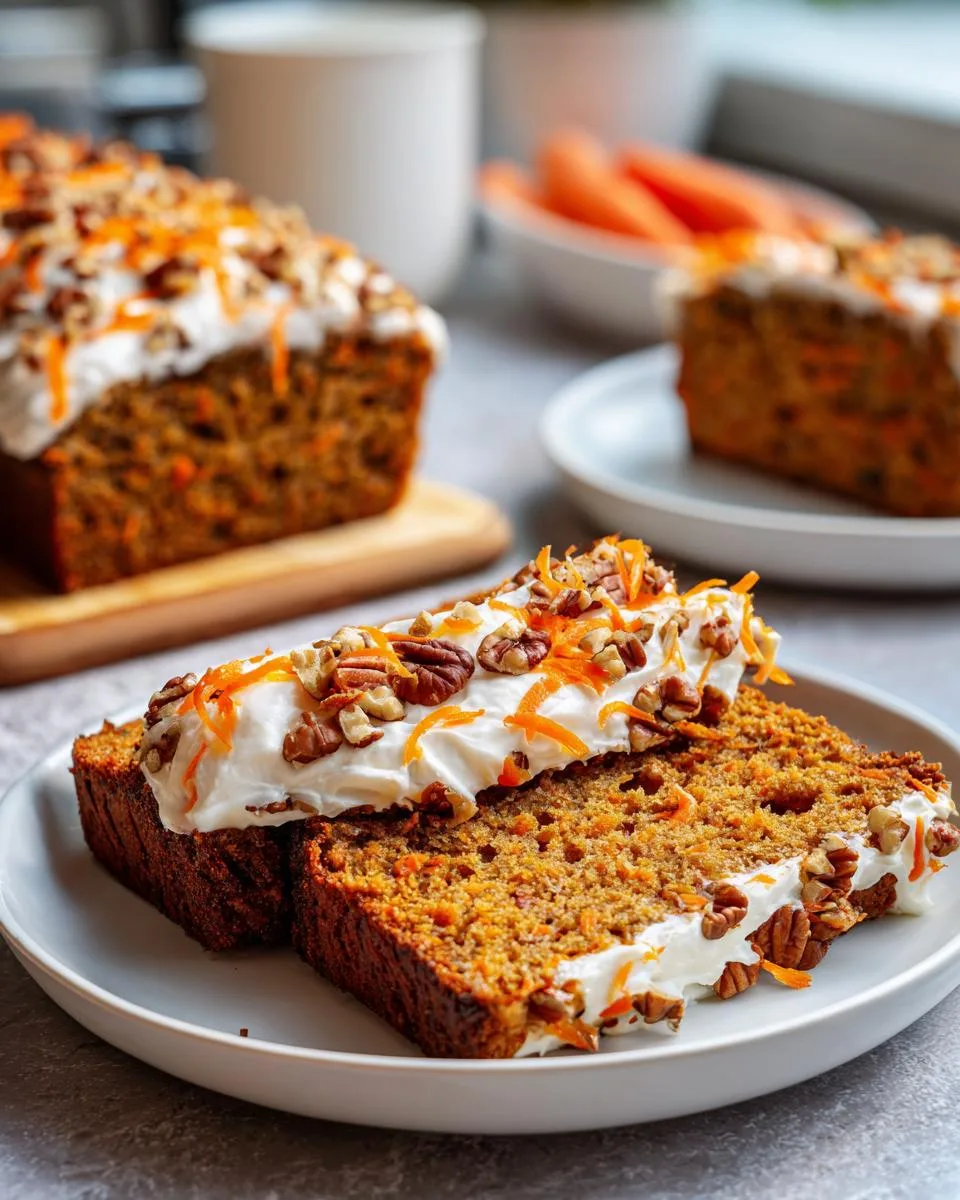 Flourless Cottage Cheese Carrot Bread - detail 1