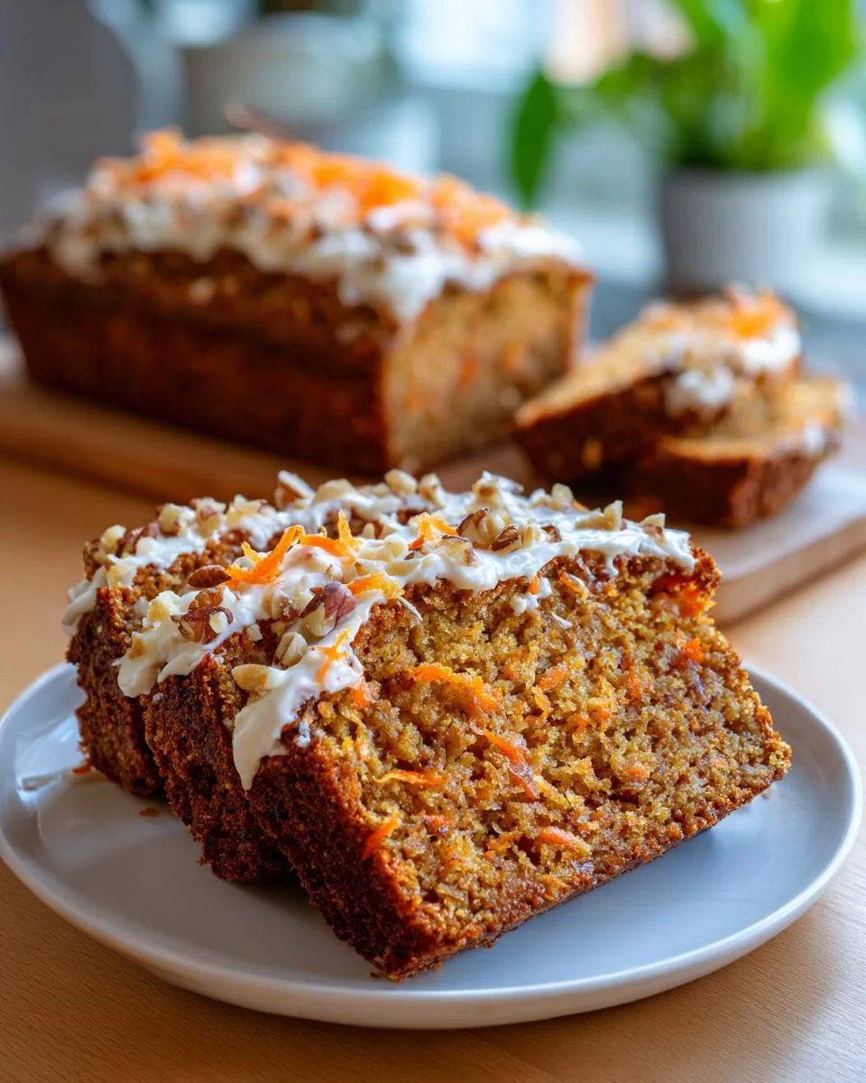 Flourless Cottage Cheese Carrot Bread - detail 2