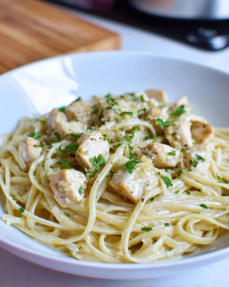 Garlic Parmesan Chicken Pasta - detail 2