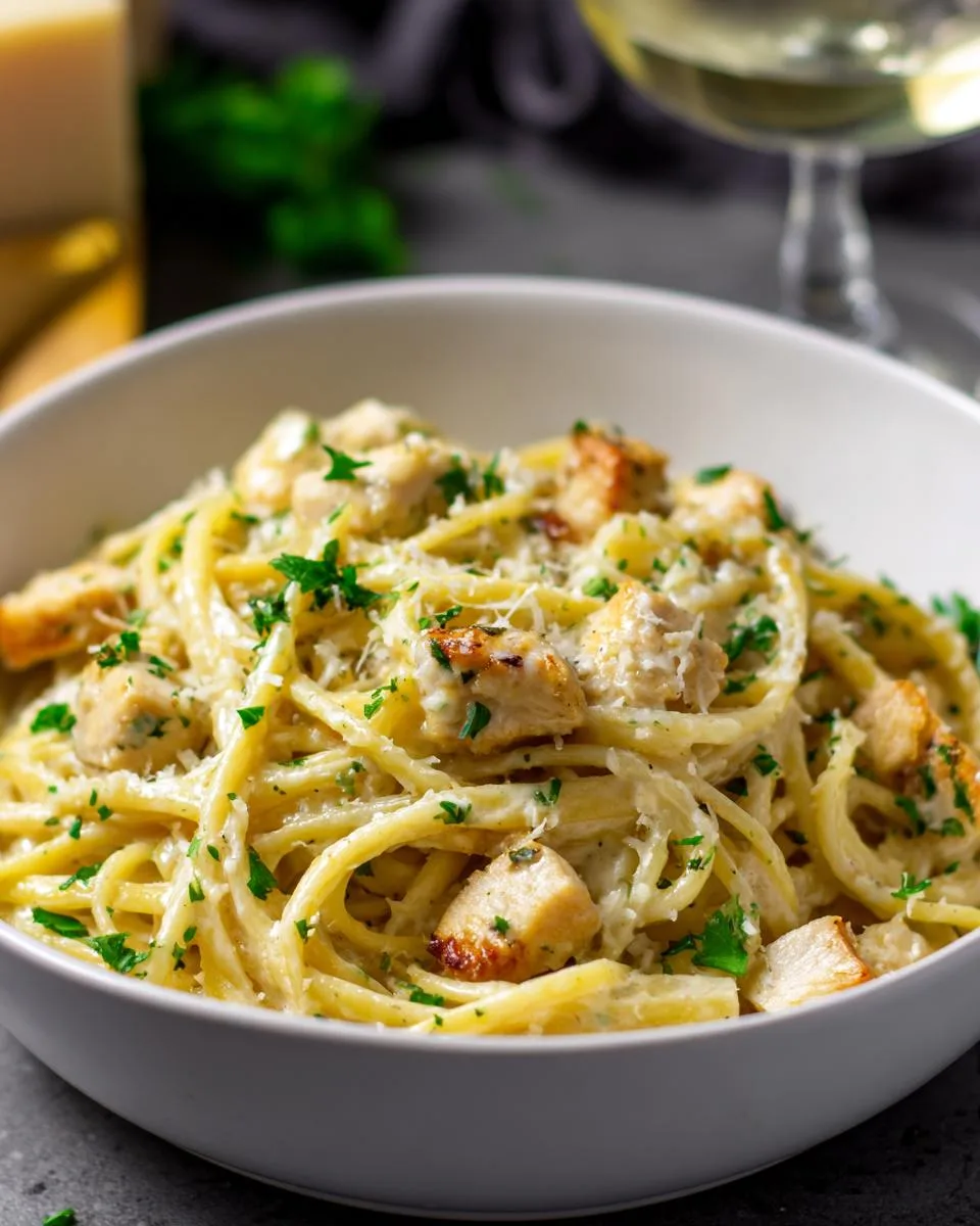 Garlic Parmesan Chicken Pasta - detail 3
