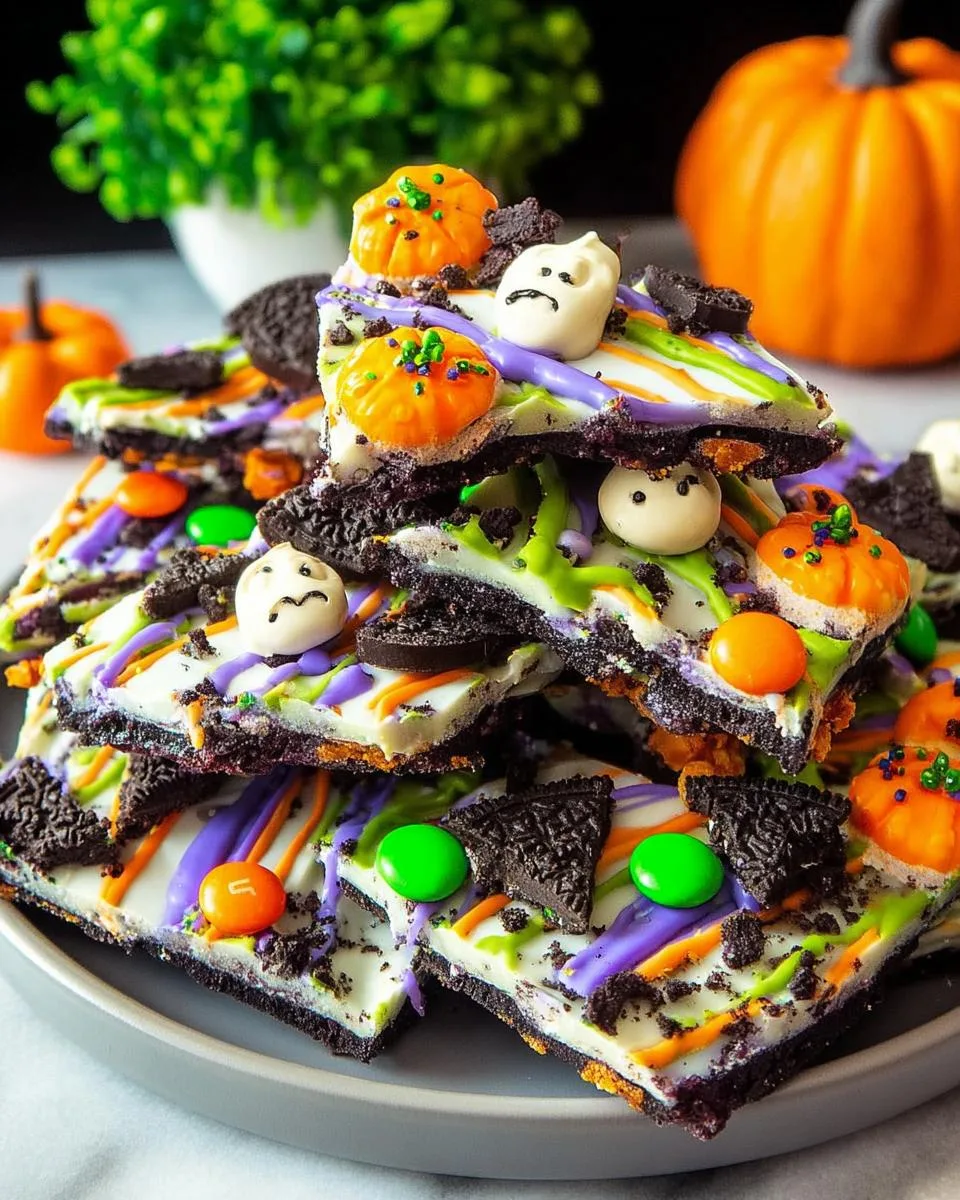 Halloween Candy Bark - detail 1
