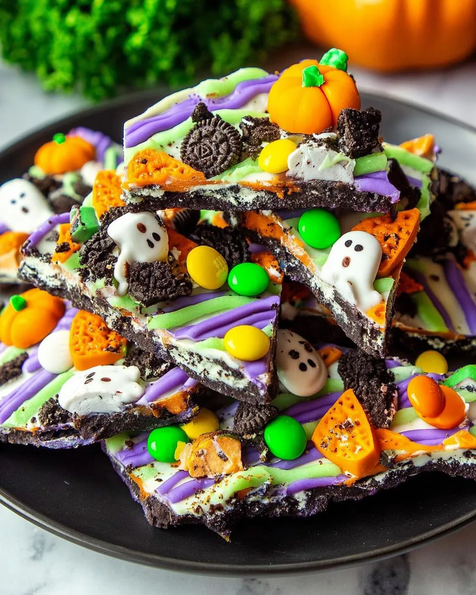 Halloween Candy Bark - detail 2