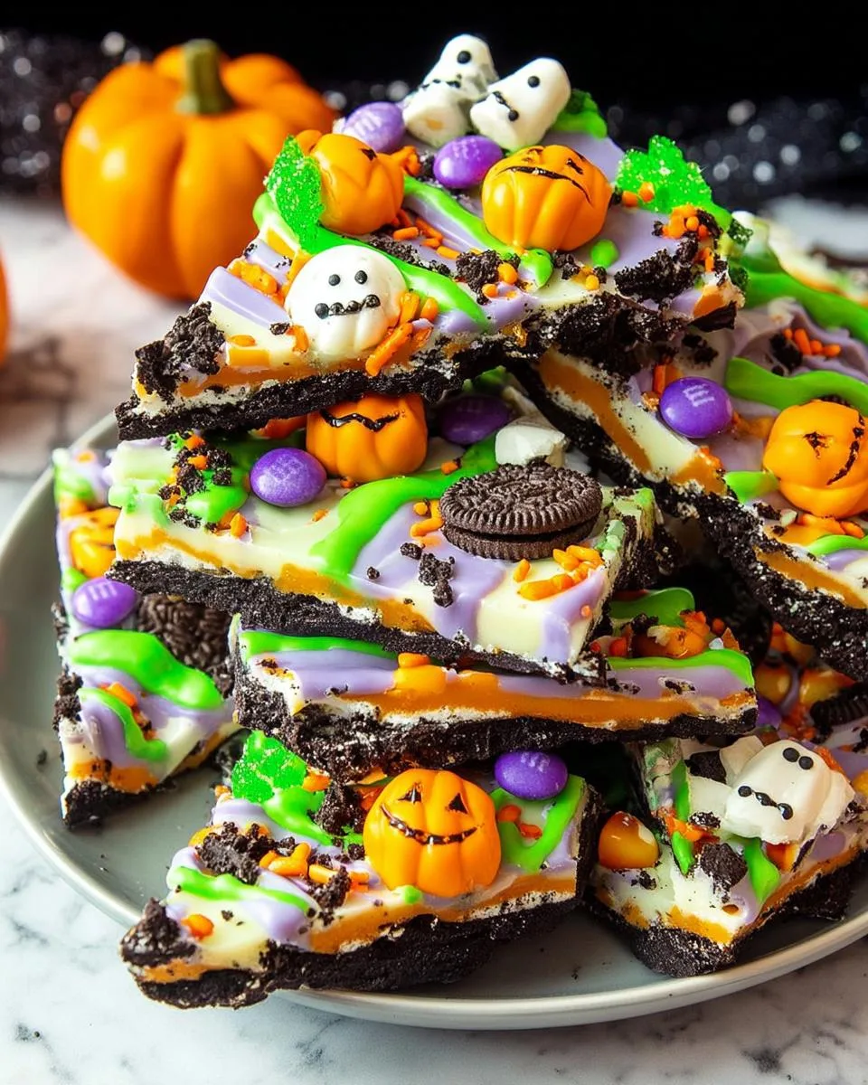 Halloween Candy Bark - detail 3