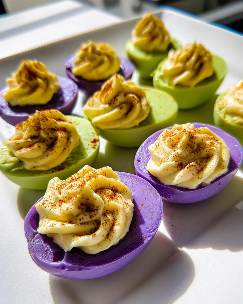 Halloween Deviled Eggs - detail 2
