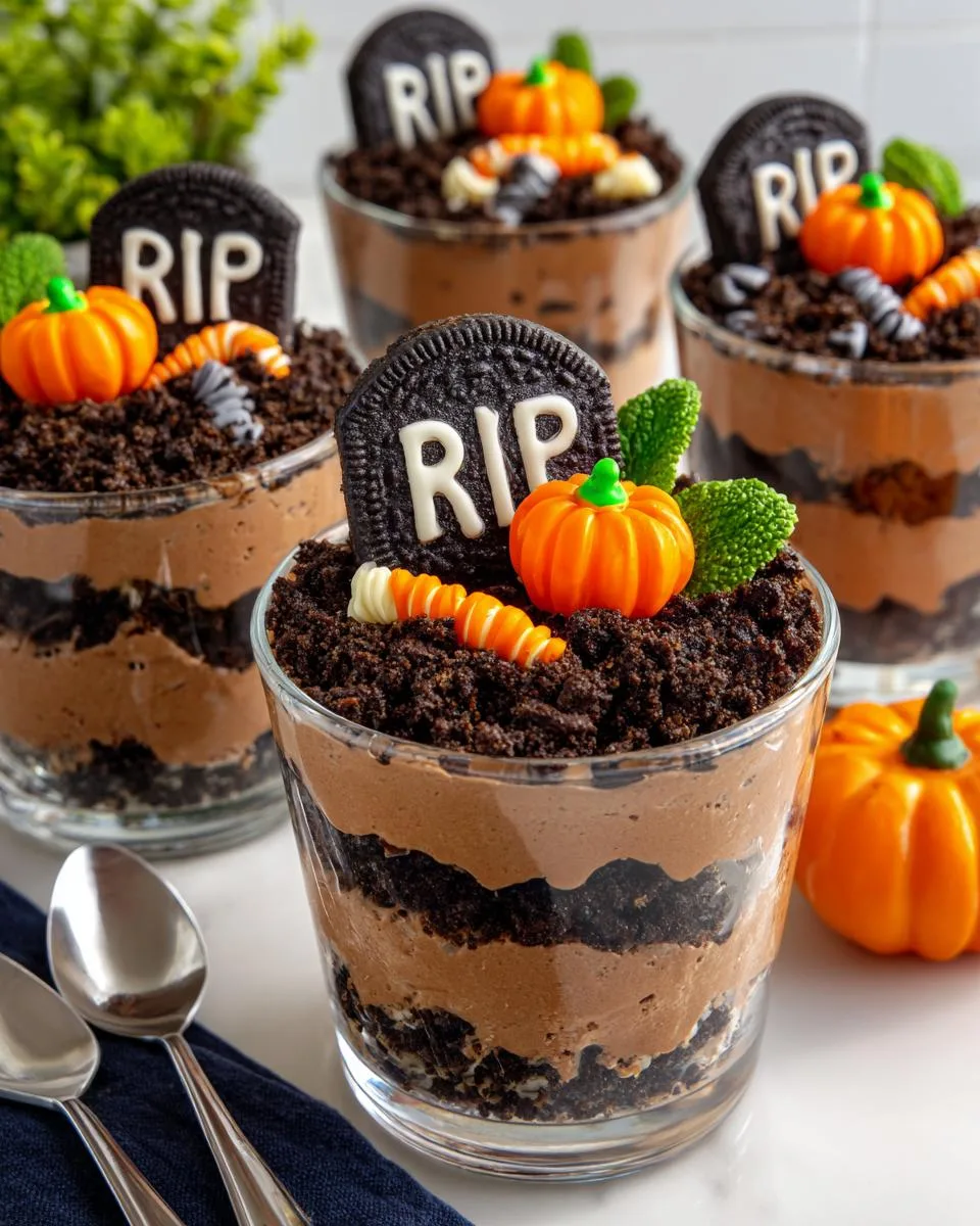 Halloween Dirt Cups - detail 1