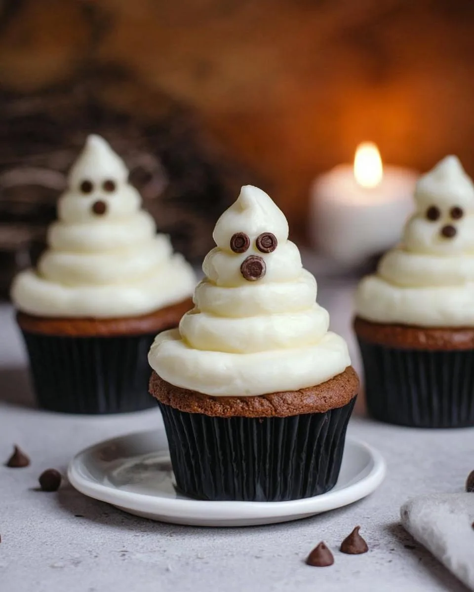 Halloween Ghost Cupcakes - detail 1