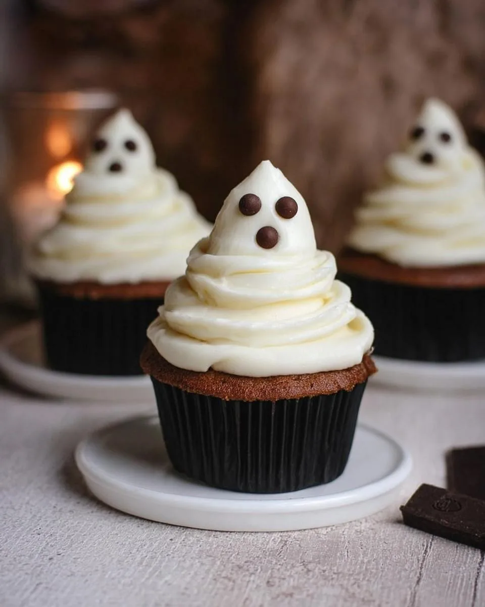 Halloween Ghost Cupcakes - detail 2