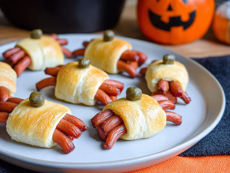 Halloween Hot Dog Spiders