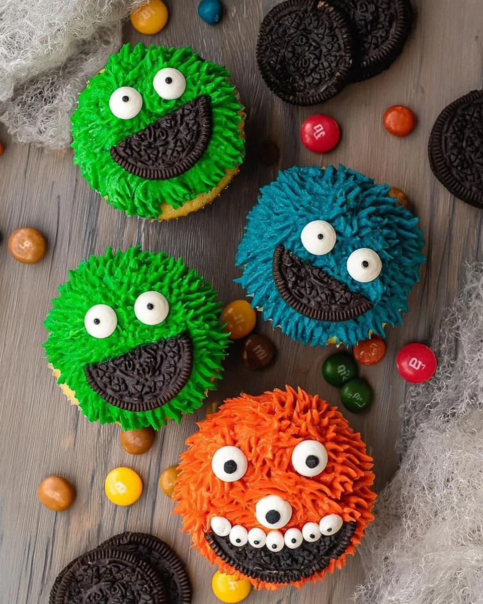 Halloween Monster Cupcakes - detail 1