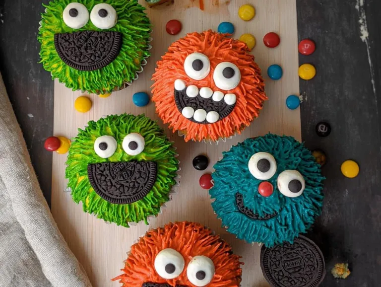 Halloween Monster Cupcakes