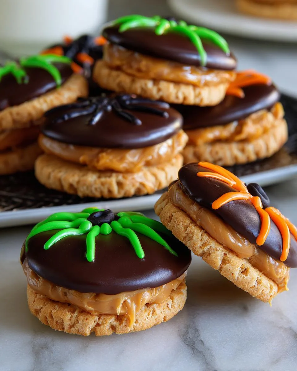 Halloween Peanut Butter Ritz Cookies - detail 2
