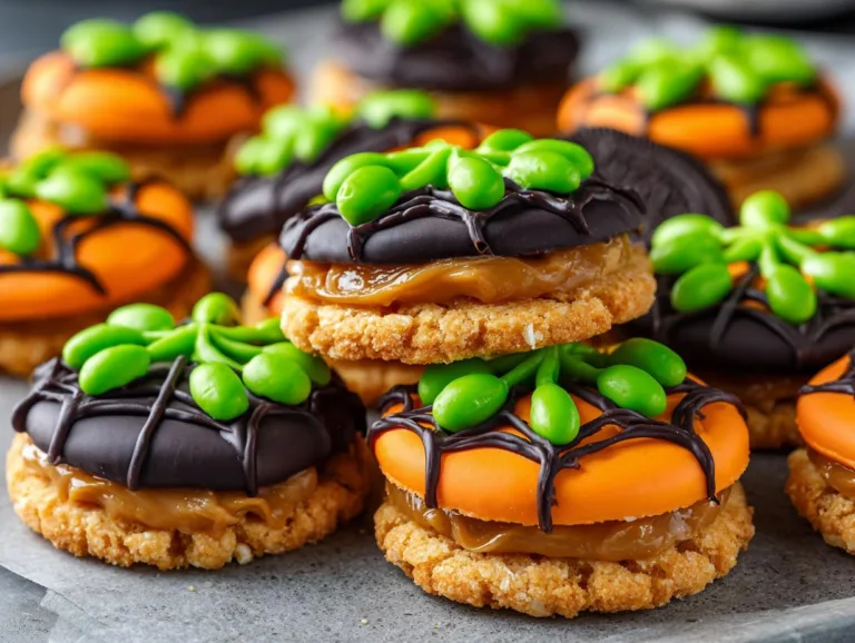 Halloween Peanut Butter Ritz Cookies