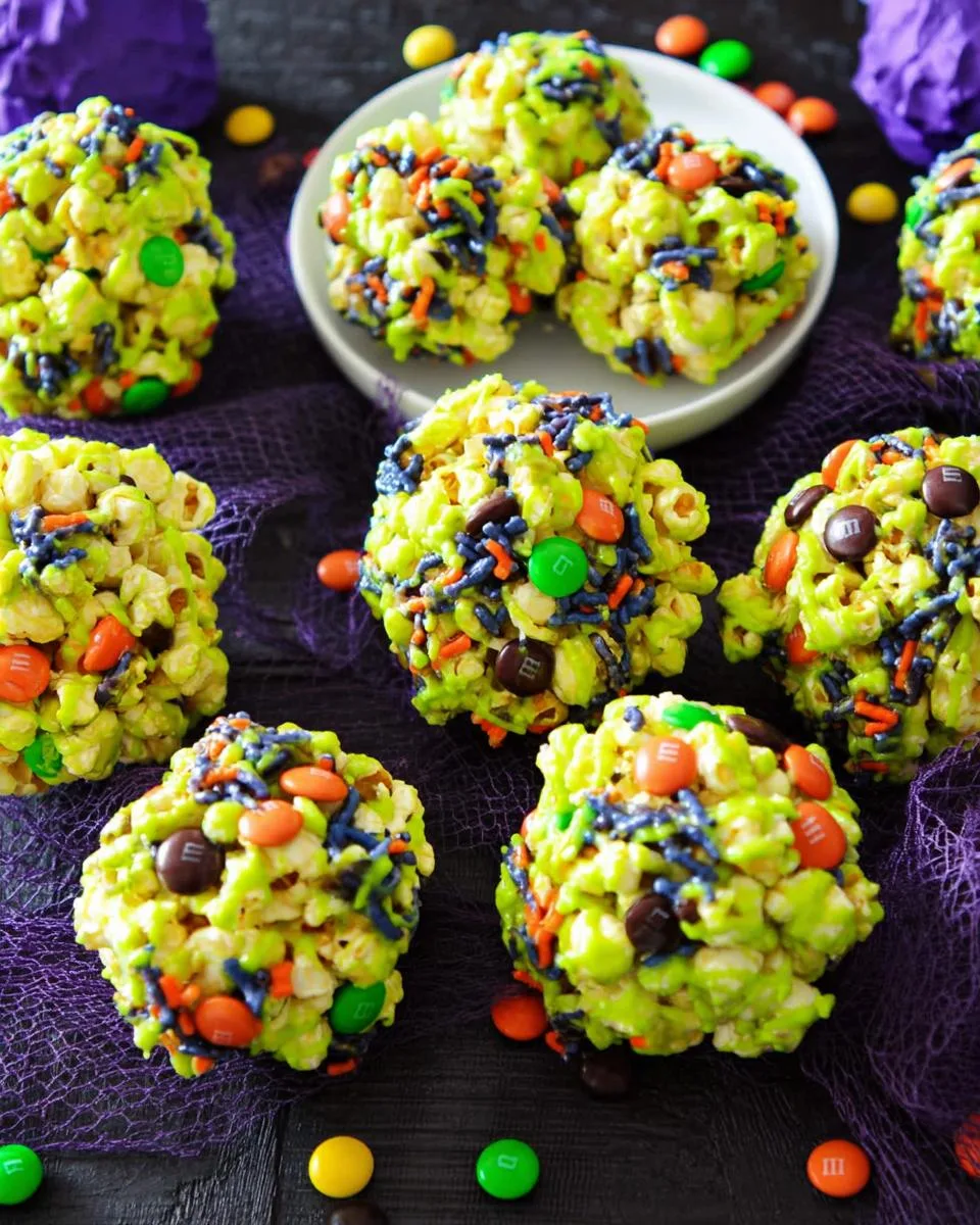 Halloween Popcorn Balls - detail 1