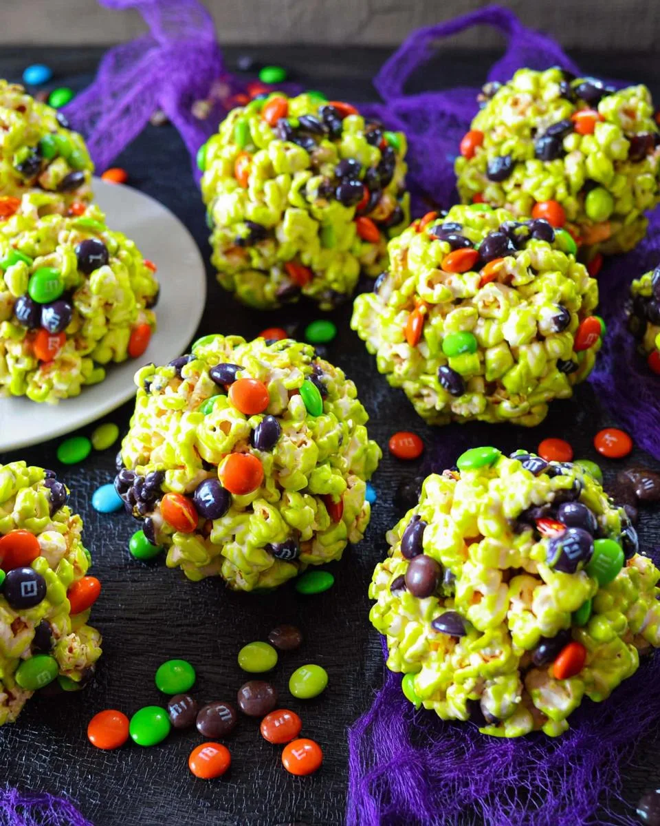 Halloween Popcorn Balls - detail 3