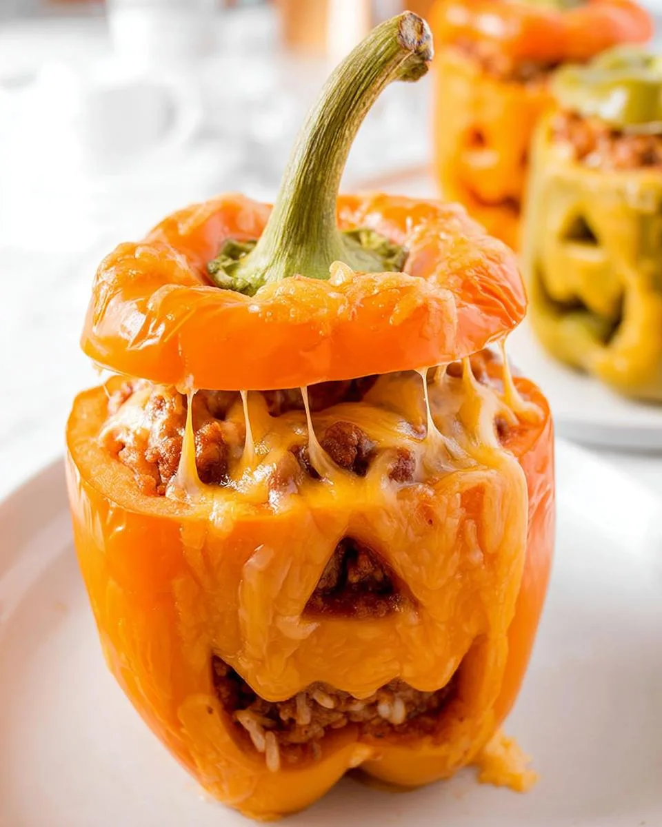 Halloween Stuffed Peppers - detail 2