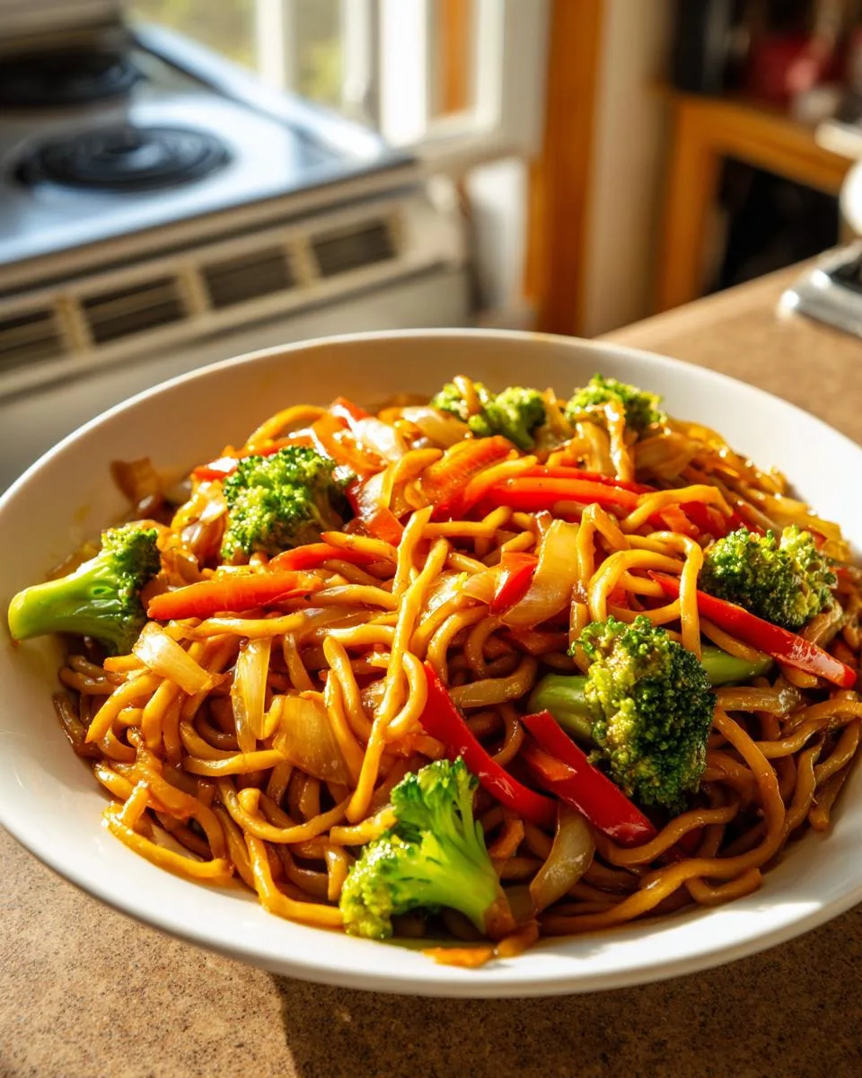 Homemade Vegetables Lo Mein - detail 1
