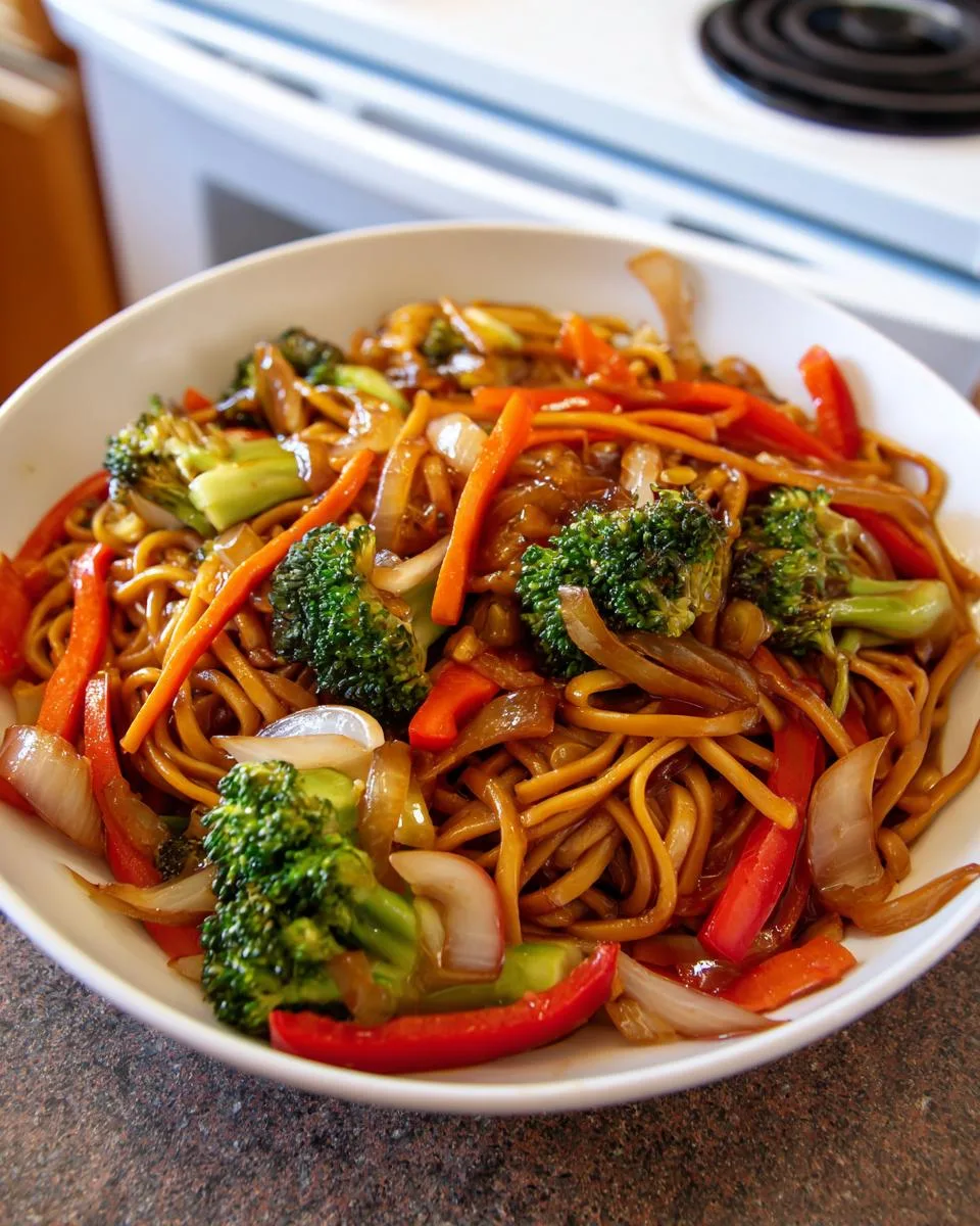 Homemade Vegetables Lo Mein - detail 3