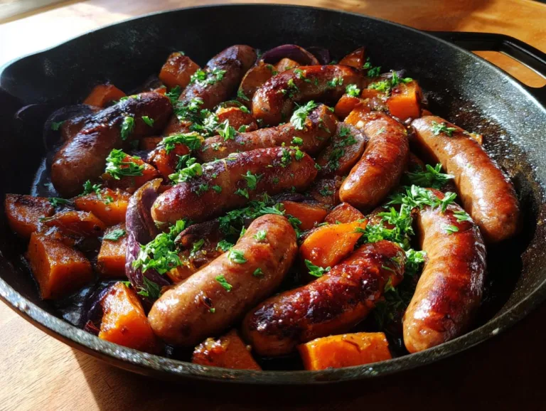 Honey Garlic Sausage Skillet