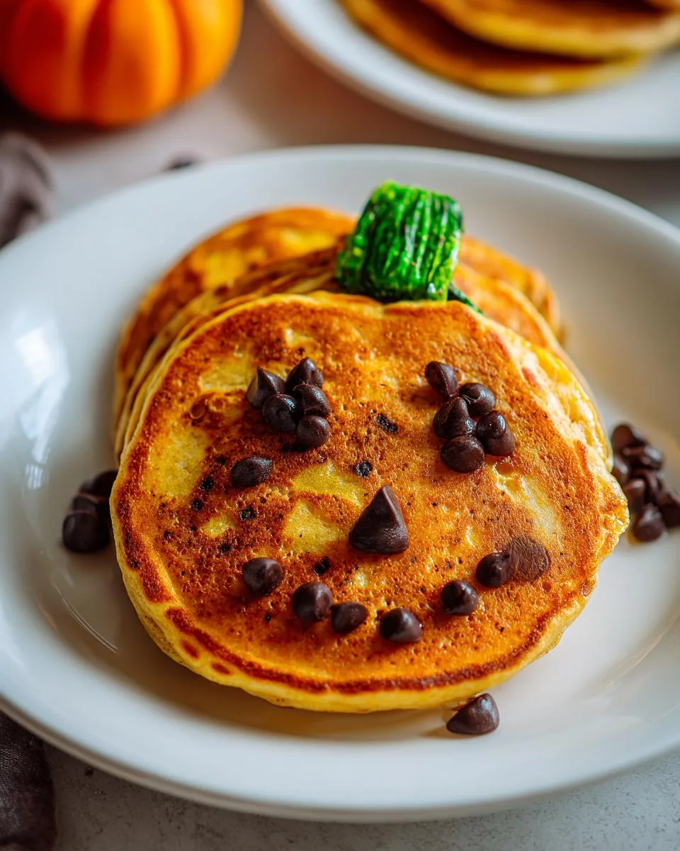 Jack O Lantern Pancakes - detail 2
