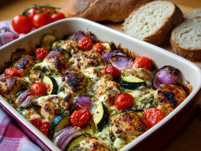 Mediterranean Chicken Zucchini Pan