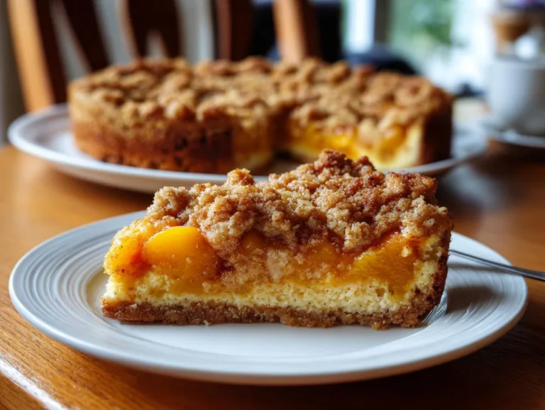 Peach Cobbler Streusel Bake