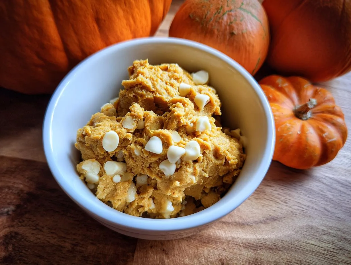 Creamy Pumpkin Pie Cookie Dough Ready in 10 Minutes!