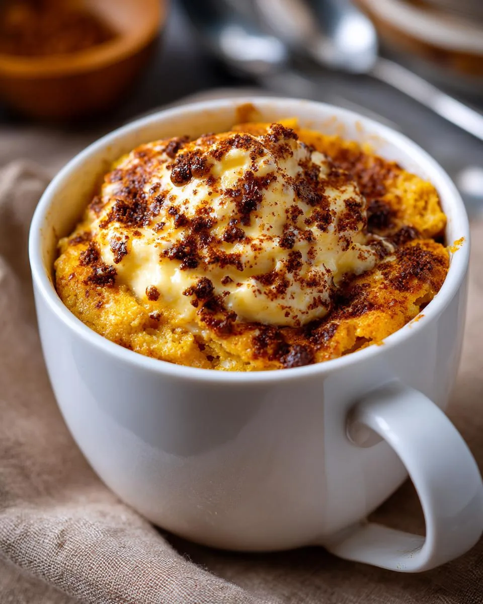 Pumpkin Spice Mug Cake - detail 1