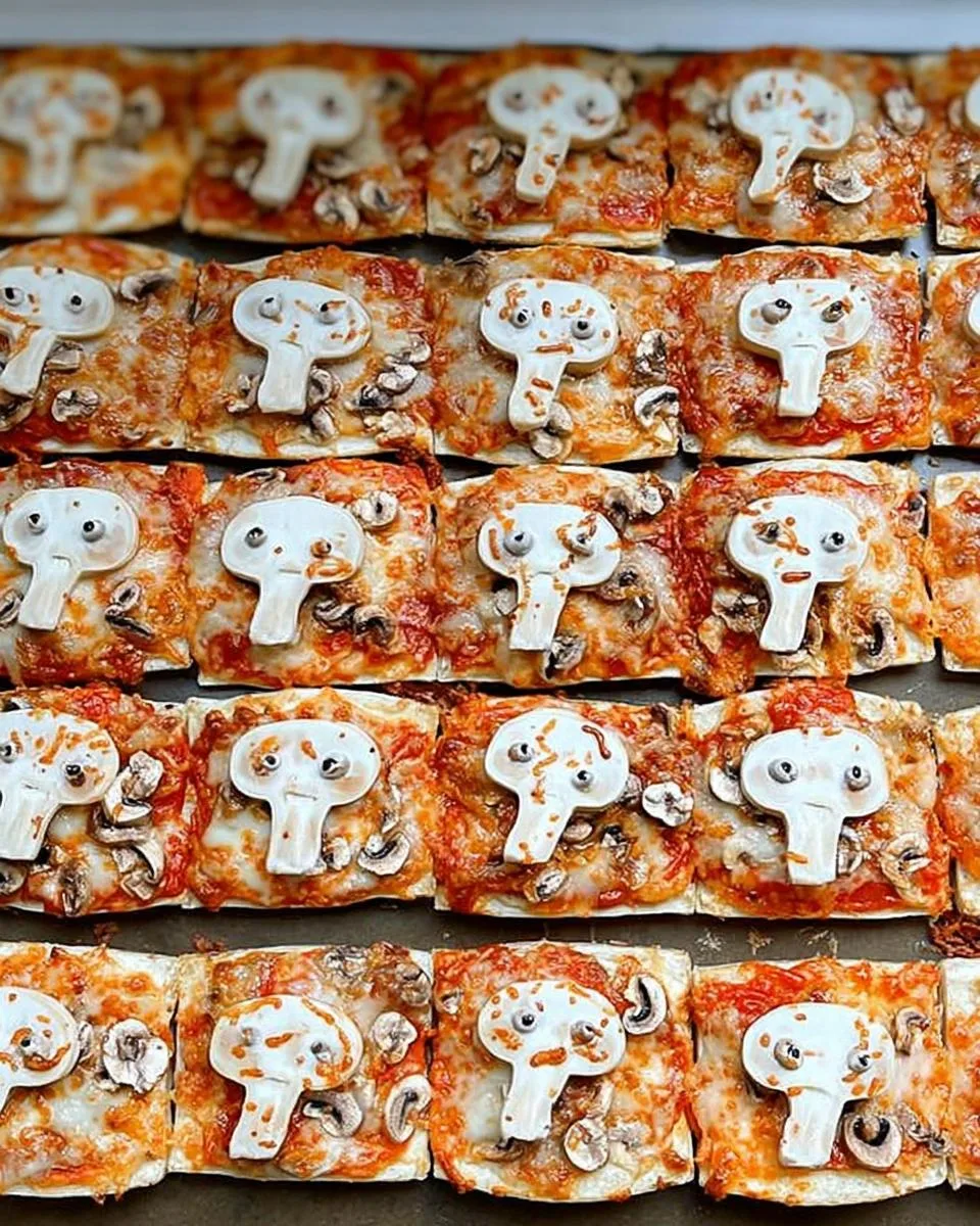 Skull Mushroom Pizza Bites - detail 1