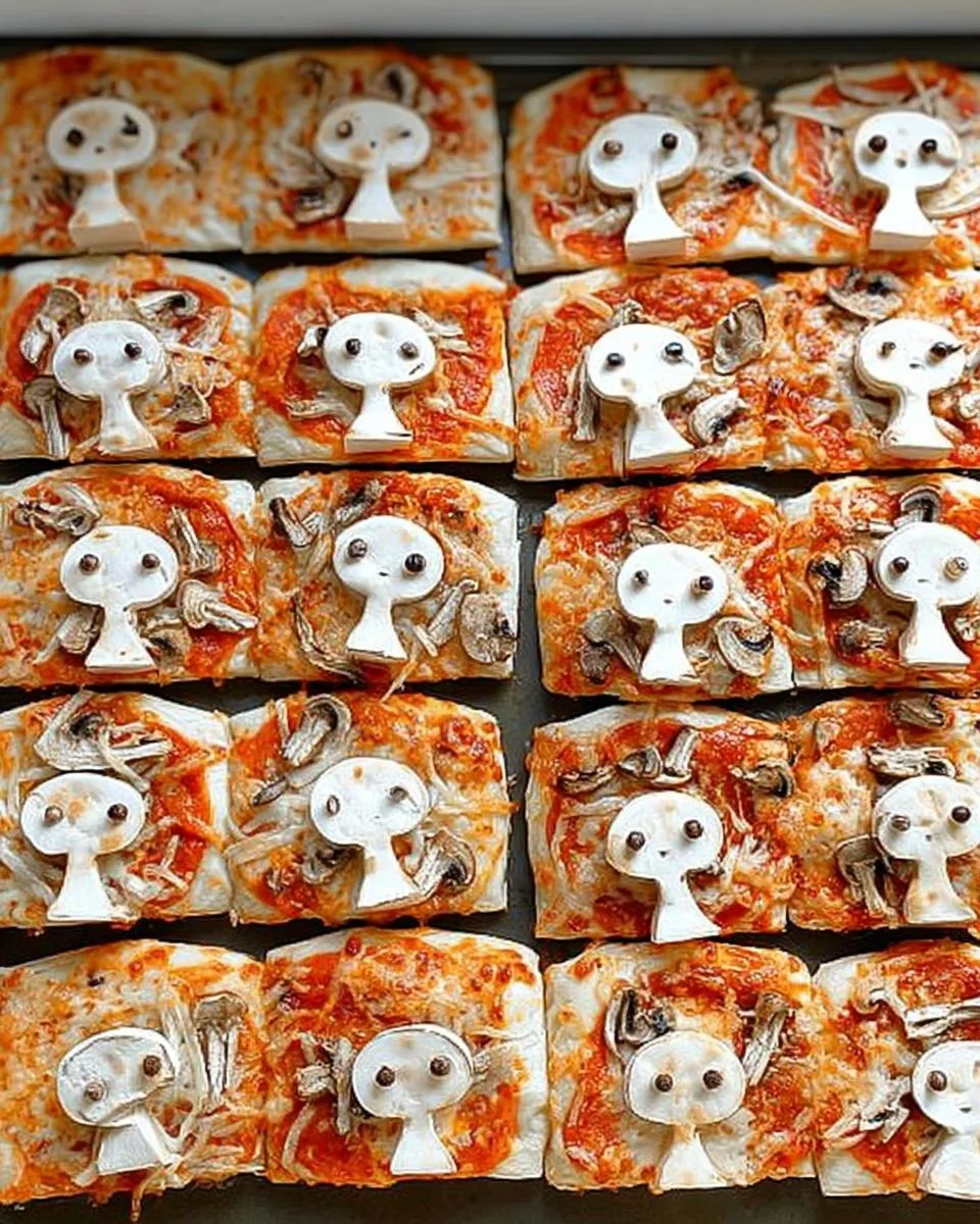 Skull Mushroom Pizza Bites - detail 2