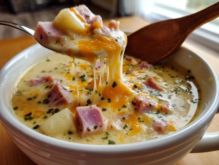 Slow Cooker Ham Cheese Soup