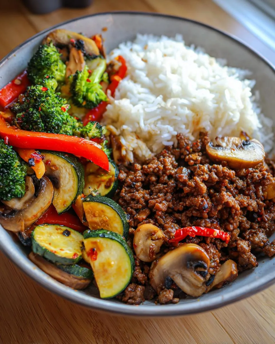 Spicy Ground Beef Stir-Fry - detail 1