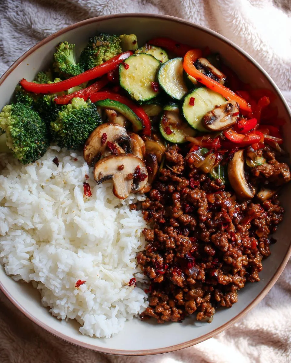 Spicy Ground Beef Stir-Fry - detail 3