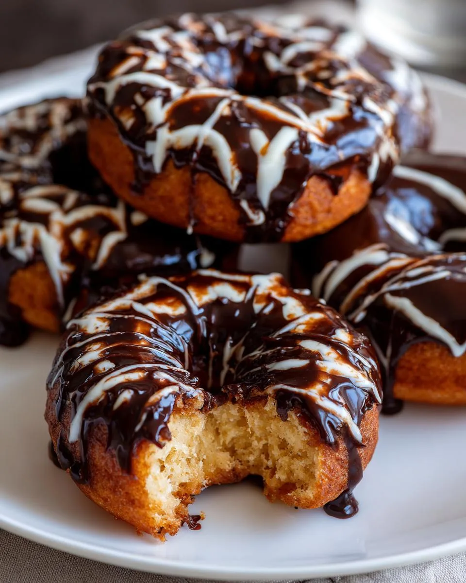 Spider Web Chocolate-Glazed Donuts - detail 2